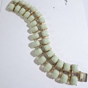 Banana Republic Lime Stone Crystal Link Bracelet NWT 59.50